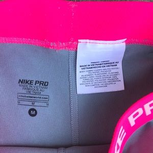 Nike Bottoms - Nike- Grey and pink shorts Nike Bottoms - Nike- Grey and pink shorts